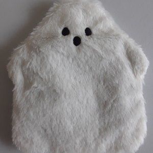 Shaggy Faux Fur Mini Ghost Crossbody Bag with Gold Chain NWOT, Cute Halloween